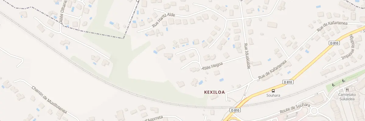 Plan du 2 All Sagarreko Bidea à Urrugne