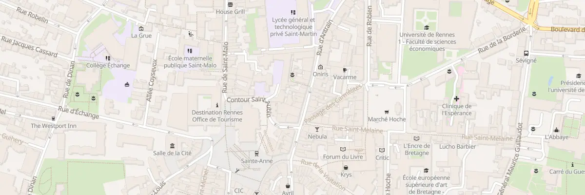 Plan du 13B Rue d’Antrain à Rennes