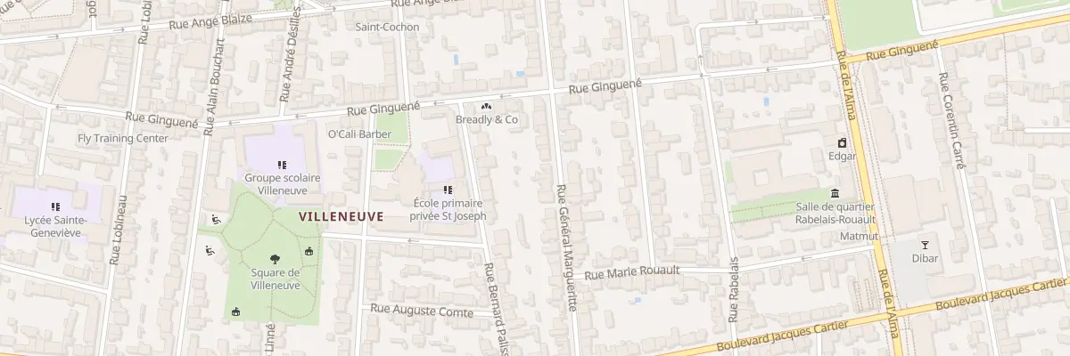 Plan du 50B Rue du General Margueritte à Rennes