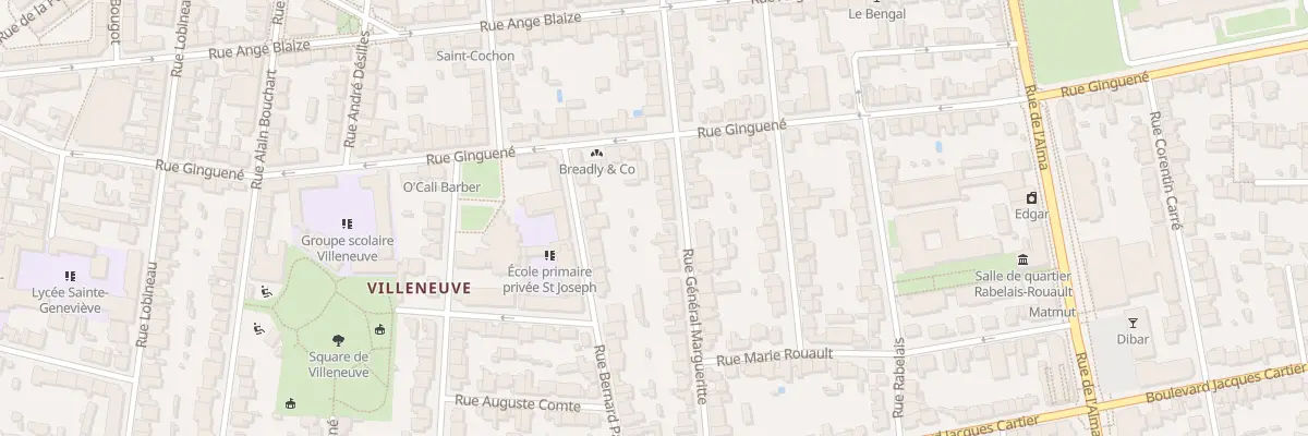 Plan du 48 Rue du General Margueritte à Rennes