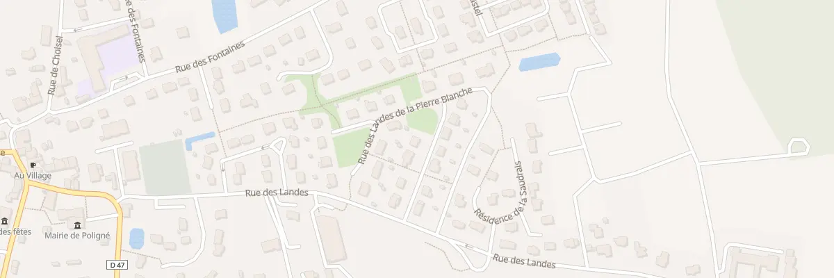 Plan du 7 Rue des Landes Pierre Blanche à Poligné