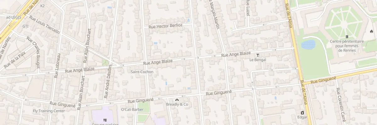 Plan du 66 Rue Ange Blaize à Rennes
