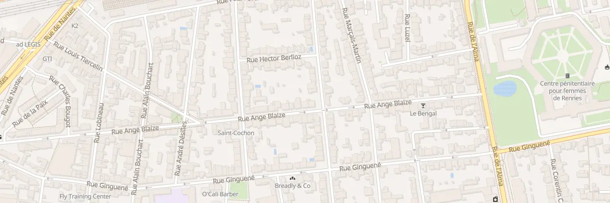 Plan du 61 Rue Ange Blaize à Rennes