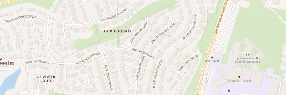 Plan du 1 All Pierre Mac Orlan à Saint-Grégoire