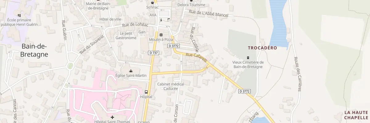 Plan du 1 Rue Neuville Vitasse à Bain-de-Bretagne