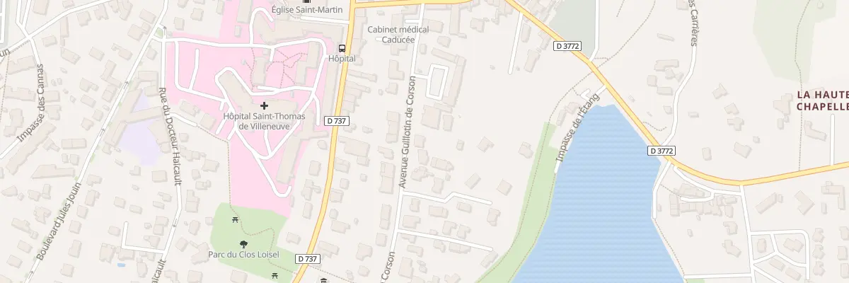 Plan du 15 Av Guillotin de Corson à Bain-de-Bretagne