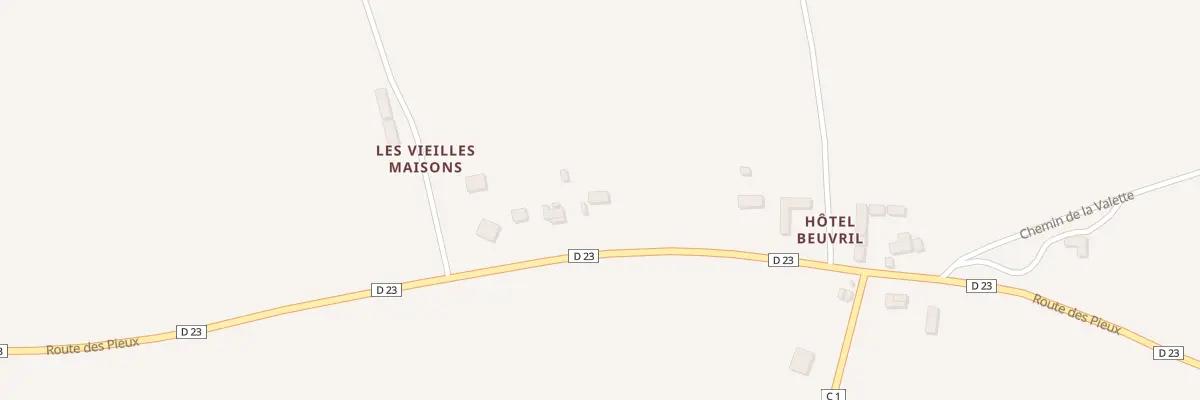 Plan du 880 Rte des Pieux Quettetot à Bricquebec-en-Cotentin
