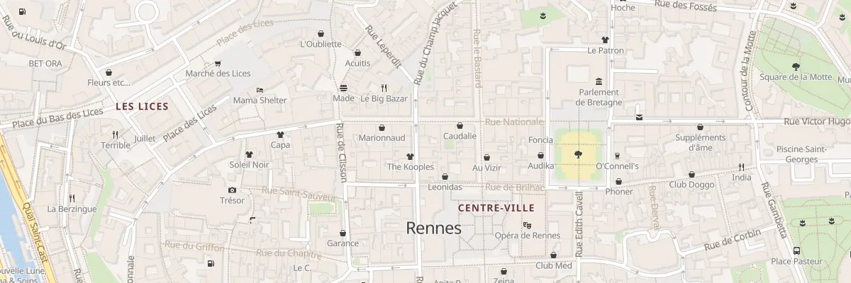 Plan du 6 Rue Chateaurenault à Rennes