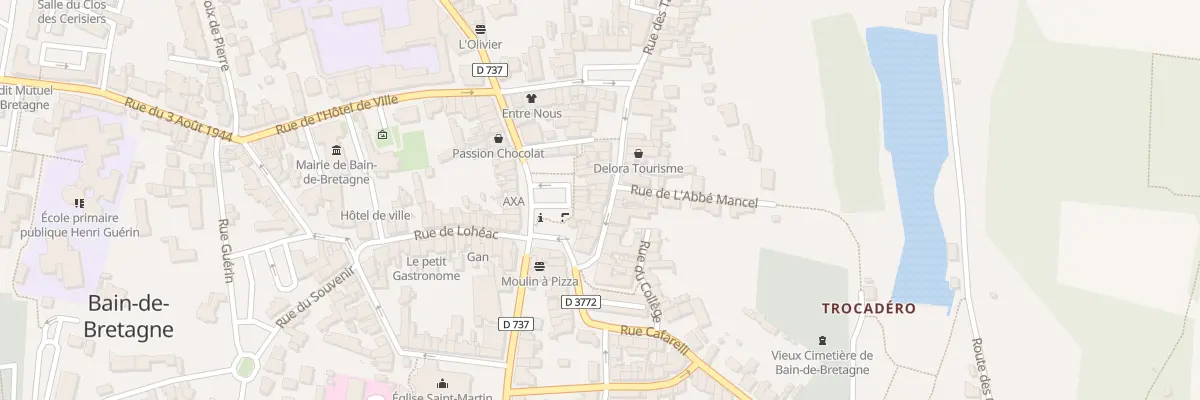 Plan du 30 Grande Rue à Bain-de-Bretagne