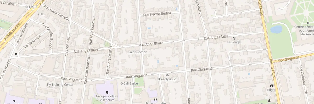 Plan du 56 Rue Ange Blaize à Rennes