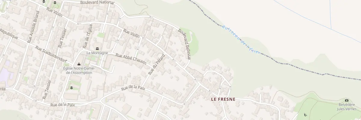 Plan du 16 Rue Violin à La Montagne