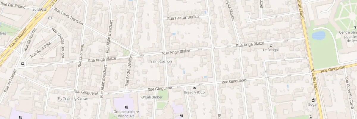 Plan du 54 Rue Ange Blaize à Rennes