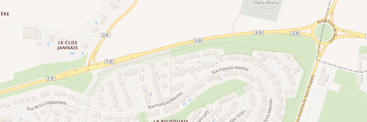 Plan du 19 Rue Jules Renard à Saint-Grégoire