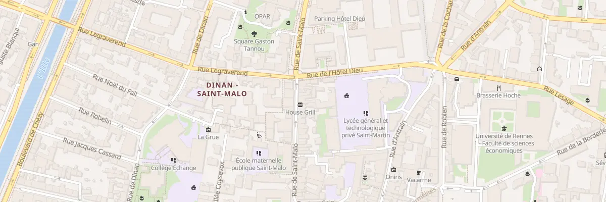 Plan du 52 Rue de Saint-Malo à Rennes