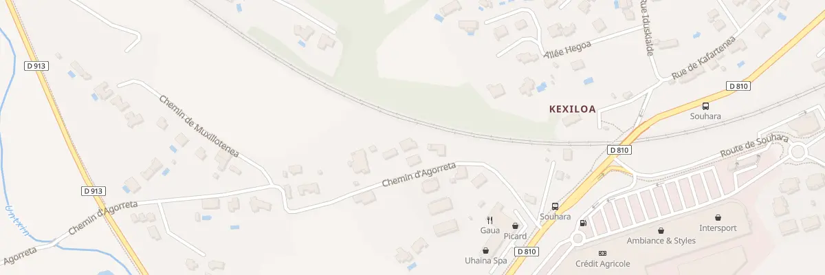 Plan du 575B Che d’Agorreta à Urrugne