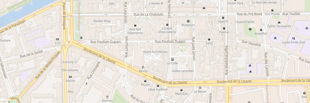 Plan du 11B Rue Poullain-Duparc à Nouvoitou