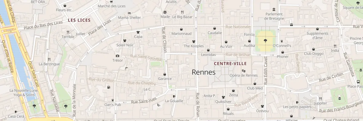 Plan du 3 Rue du Guesclin à Rennes