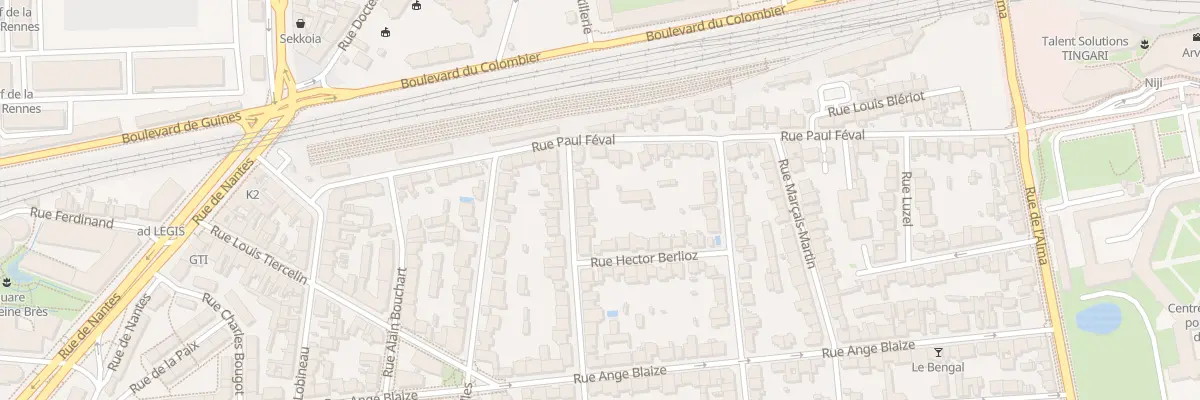Plan du 7 Rue Etienne Dolet à Rennes