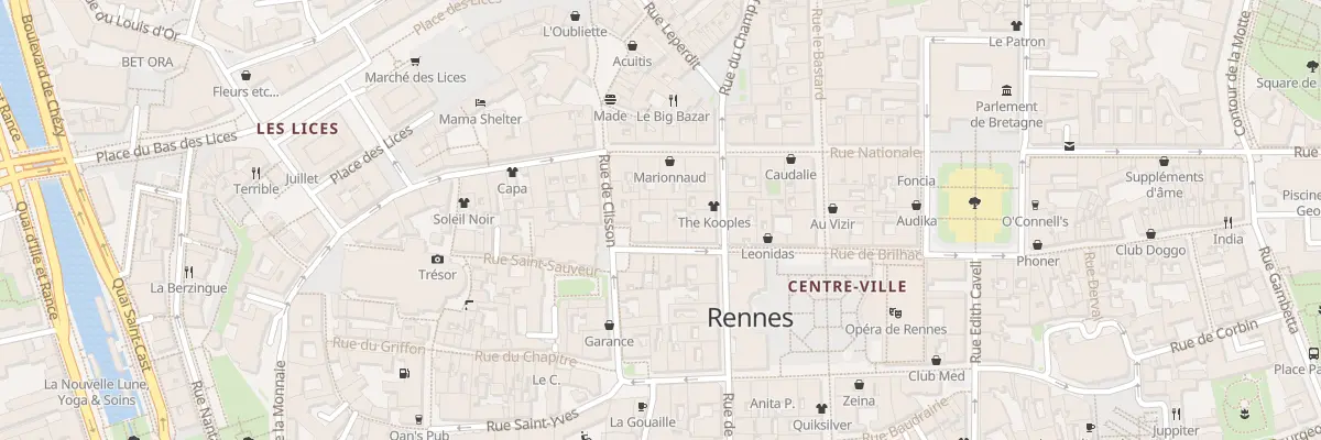 Plan du 4 Rue du Guesclin à Rennes