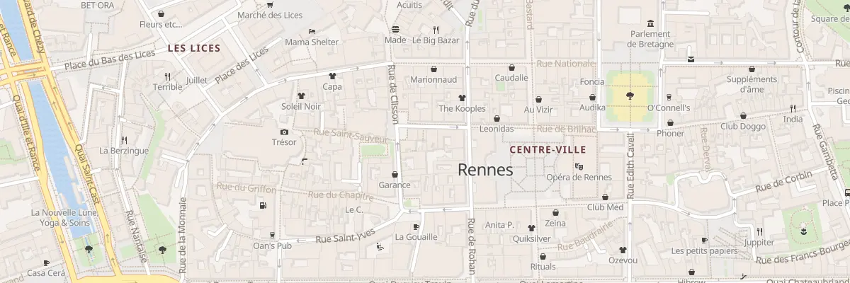 Plan du 5 Rue du Guesclin à Rennes