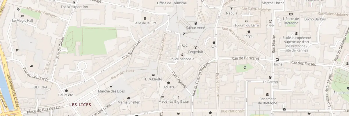 Plan du 13 Rue de Penhoët à Rennes