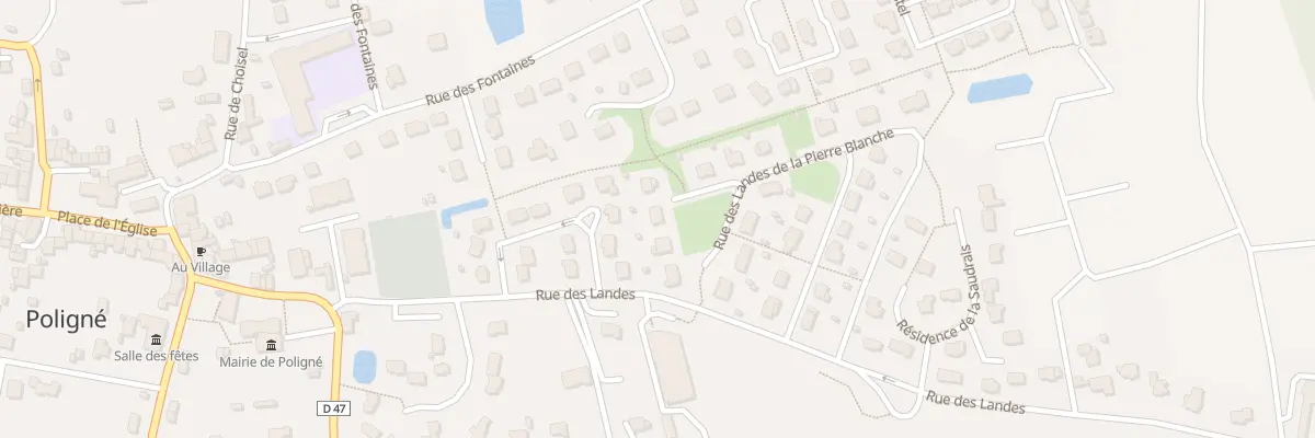 Plan du 30 Rue des Landes Pierre Blanche à Poligné