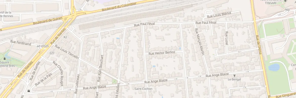 Plan du 15 Rue Etienne Dolet à Rennes