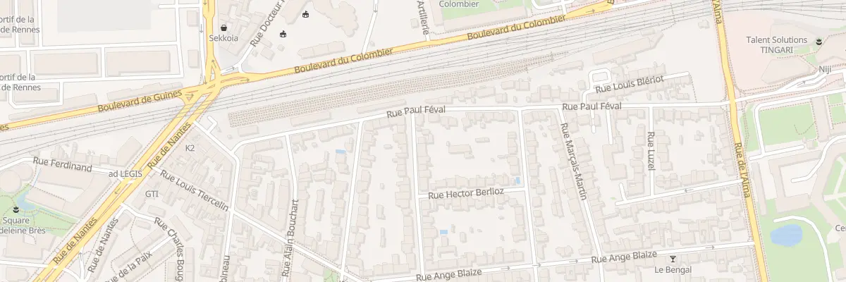 Plan du 3 Rue Etienne Dolet à Rennes