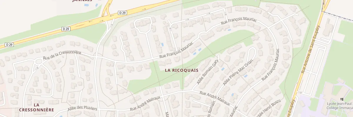 Plan du 14 Rue François Mauriac à Saint-Grégoire