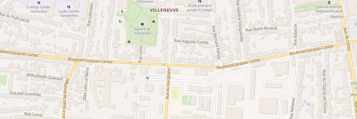 Plan du 81B Bd Jacques Cartier à Rennes