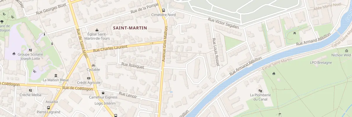 Plan du 18 Av Gros Malhon à Rennes
