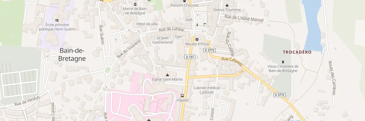 Plan du 25 Rue du Pavé à Bain-de-Bretagne
