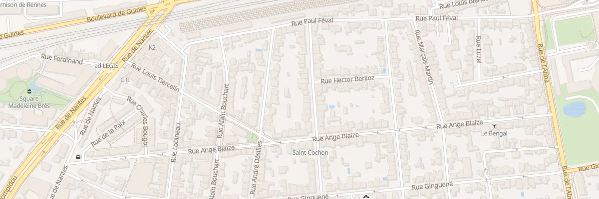 Plan du 26 Rue Etienne Dolet à Rennes