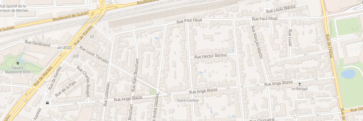 Plan du 22 Rue Etienne Dolet à Rennes
