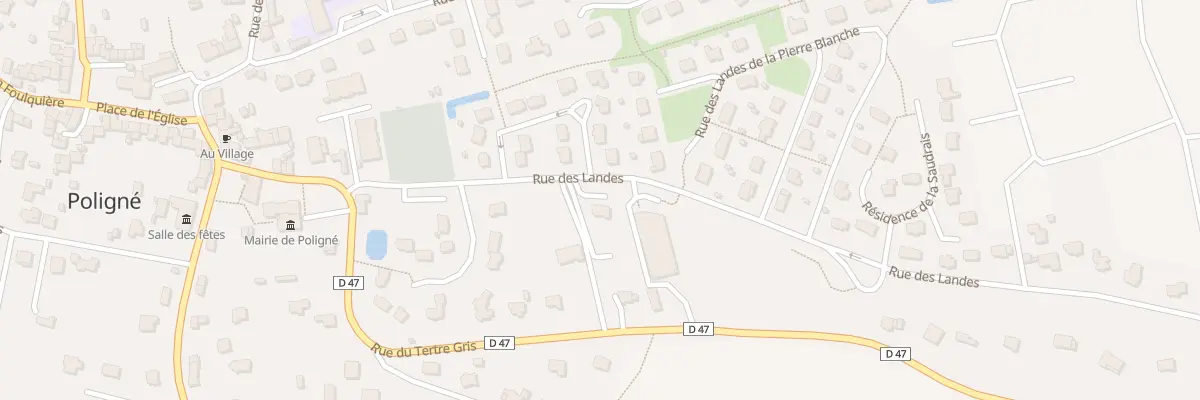 Plan du 5393 Rue des Landes à Poligné
