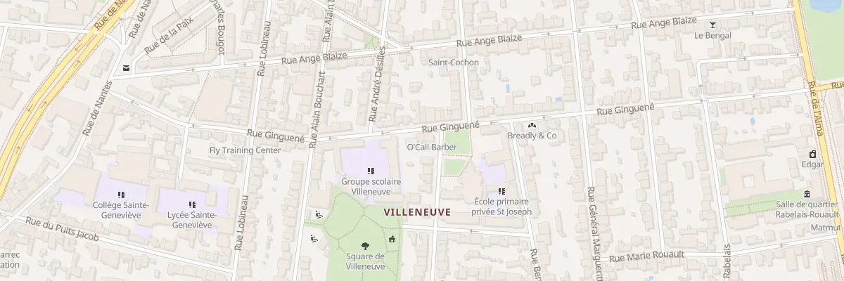 Plan du 46 Rue Ginguené à Rennes
