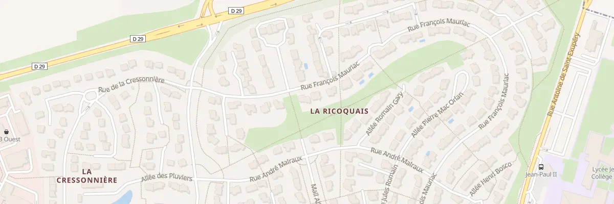 Plan du 10 Rue François Mauriac à Saint-Grégoire