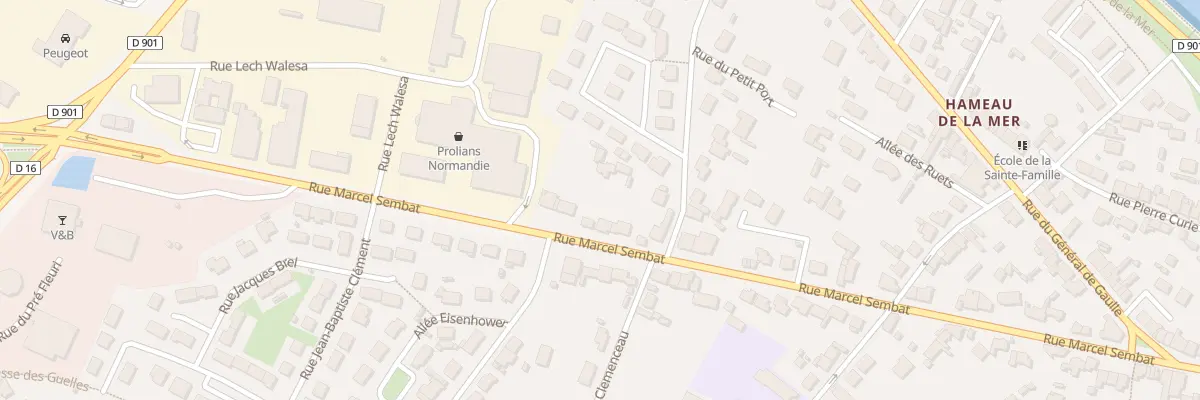 Plan du 66 Rue Marcel Sembat à Cherbourg-en-Cotentin