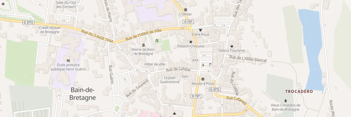 Plan du 16 Rue de Lohéac à Bain-de-Bretagne