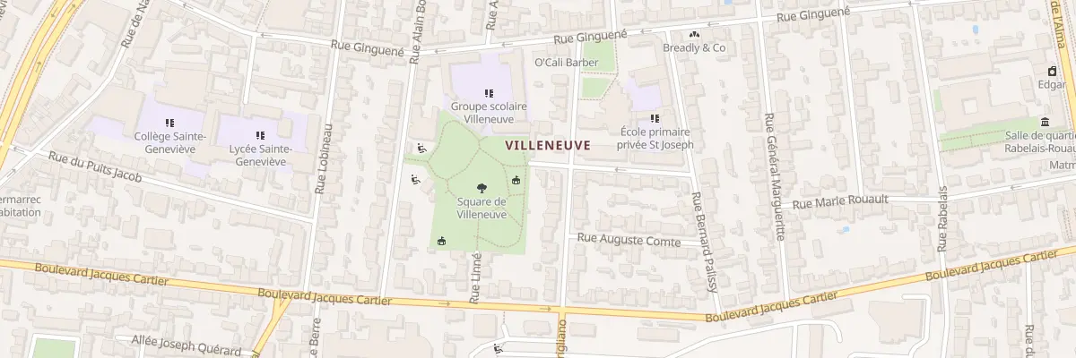 Plan du 2 Rue Marcellin Berthelot à Rennes