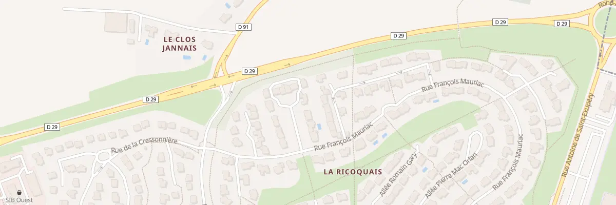 Plan du 8 Mail Marcel Proust à Saint-Grégoire