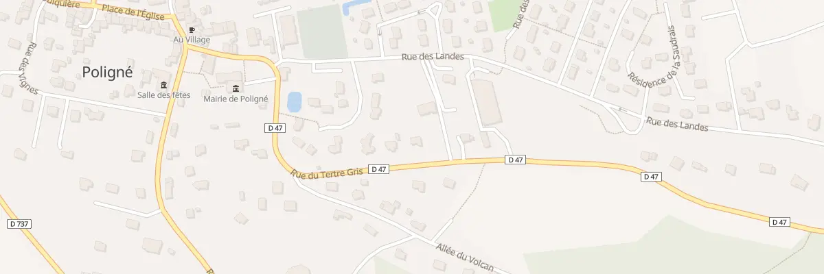 Plan du 375 Rue du Tertre Gris à Poligné