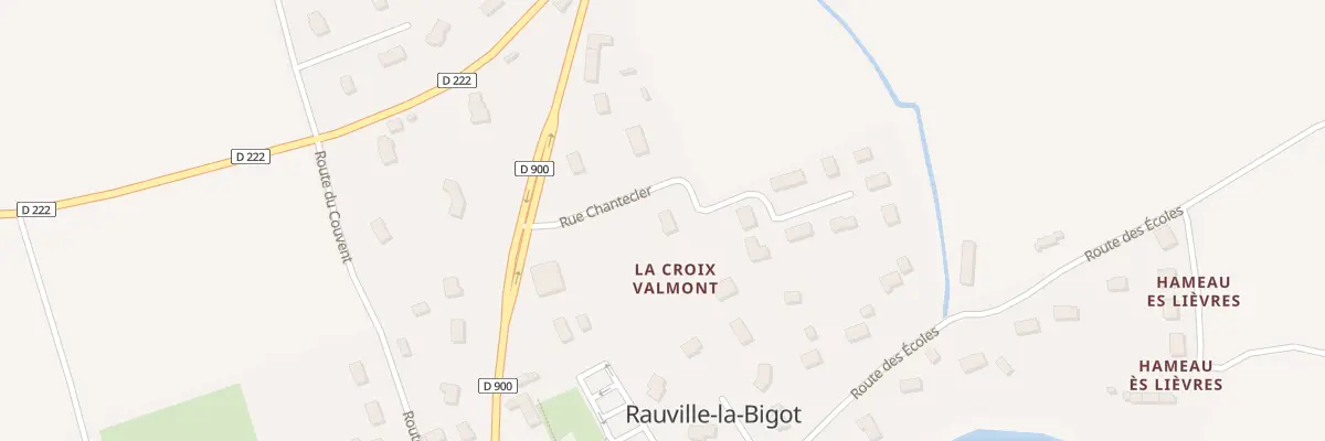 Plan du 41 Le Bourg à Rauville-la-Bigot