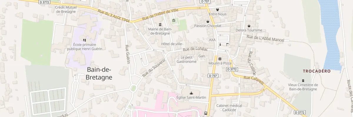 Plan du 23 Rue de Lohéac à Bain-de-Bretagne