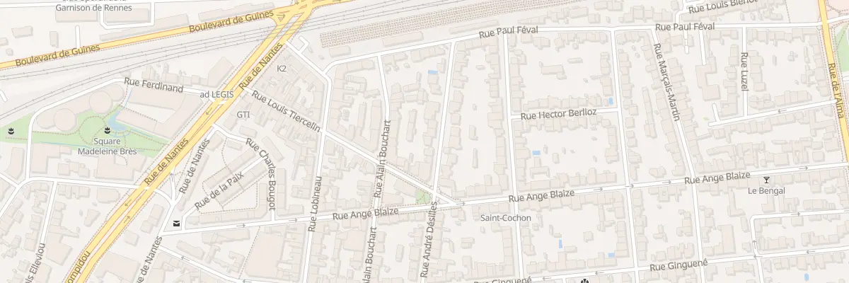Plan du 18 Rue André Desilles à Rennes