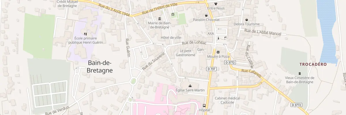 Plan du 3 Rue du Pavé à Bain-de-Bretagne