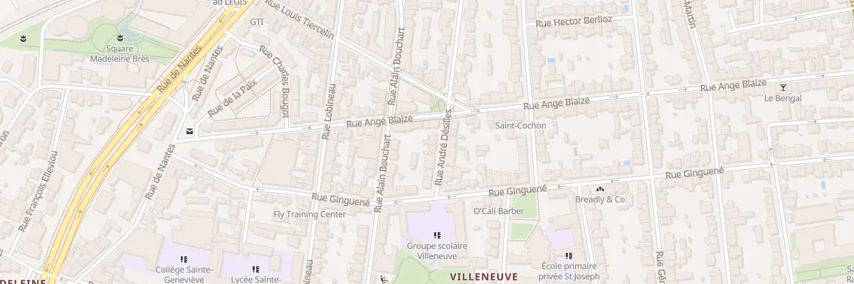 Plan du 28 Rue André Desilles à Rennes