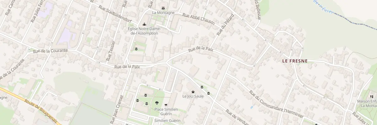 Plan du 31 Rue de la Paix à La Montagne