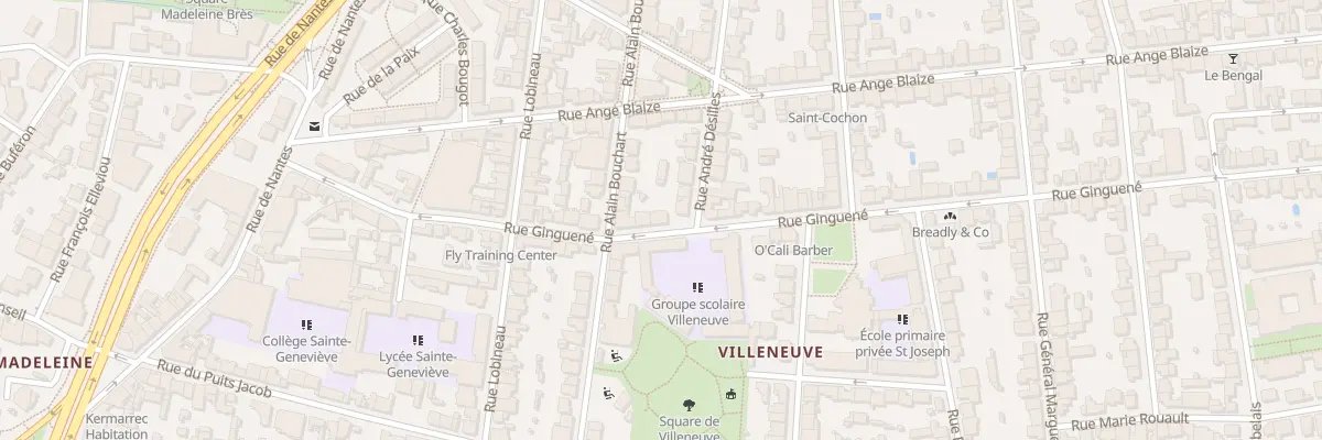Plan du 31 Rue Ginguené à Rennes