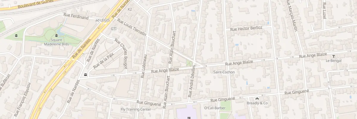 Plan du 31 Rue Ange Blaize à Rennes